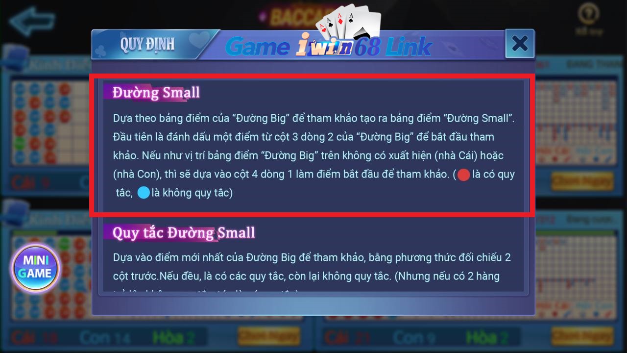 đường small game baccarat iwin68