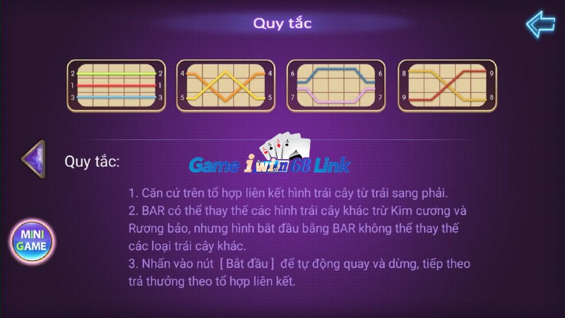 quy tắc chơi game nổ hũ super trái cây iwin68