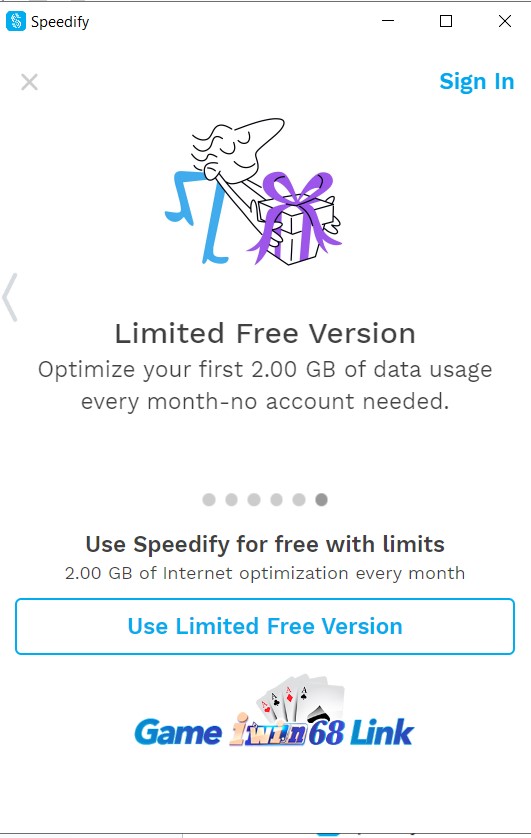 Anh em nhấn use limited free version