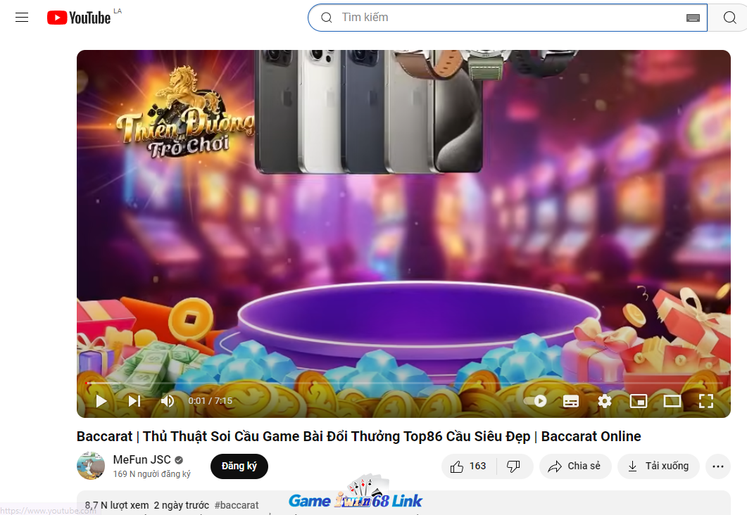 Anh em youtube cũng quan tâm về cổng game Top86