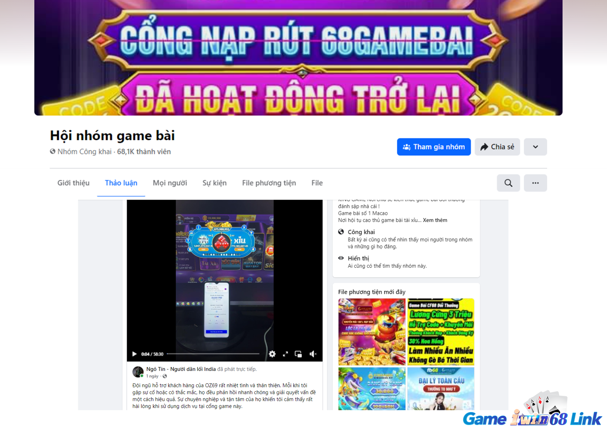 Chia sẻ của anh Ngô Tín trong phiên live kéo anh em về bờ