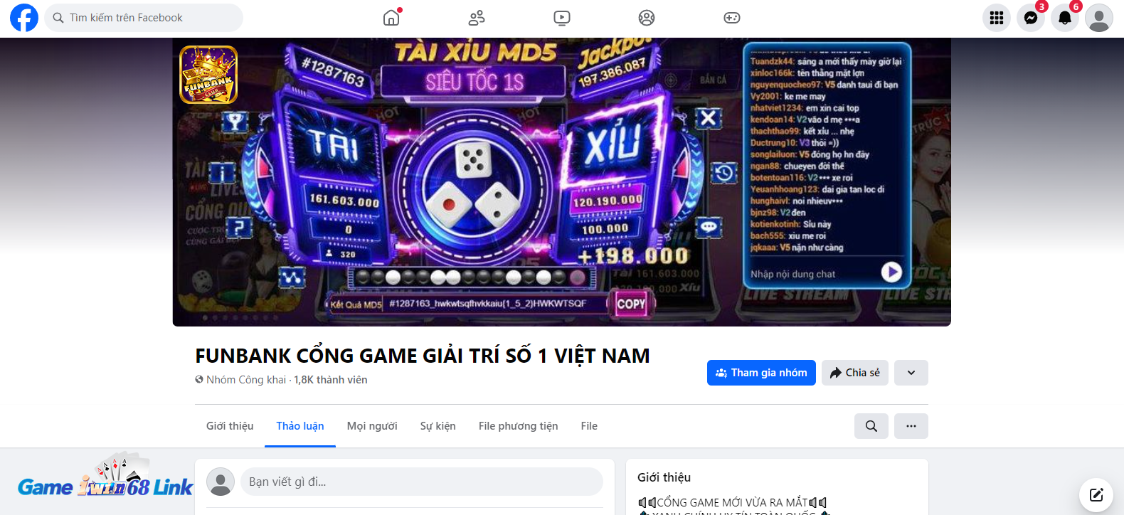 Cộng đồng đông đảo của Funbank