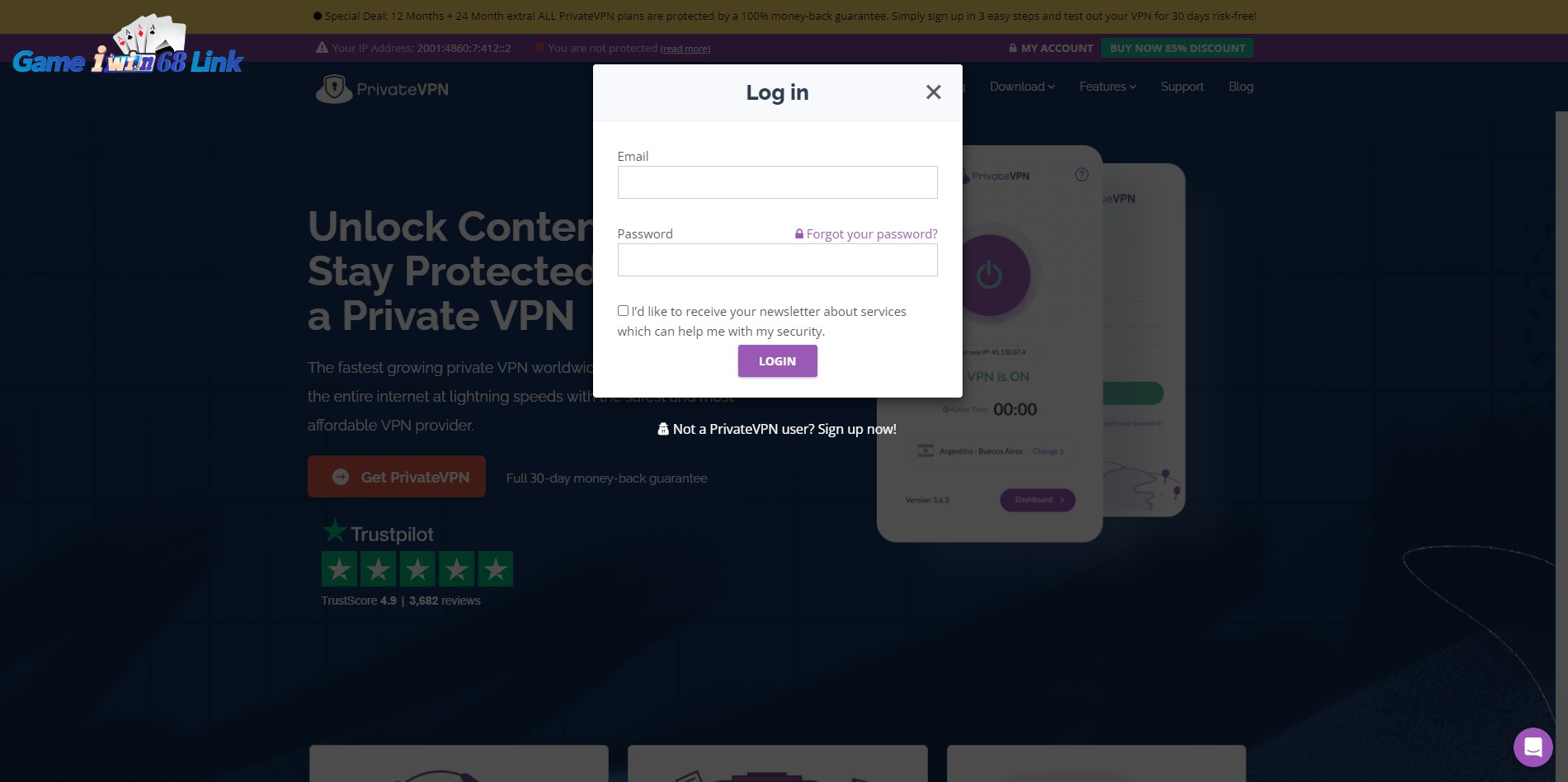 Đăng ký phần mềm Private VPN