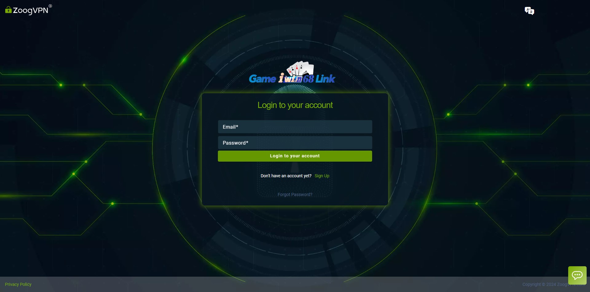 Đăng ký tài khoản ZoogVPN