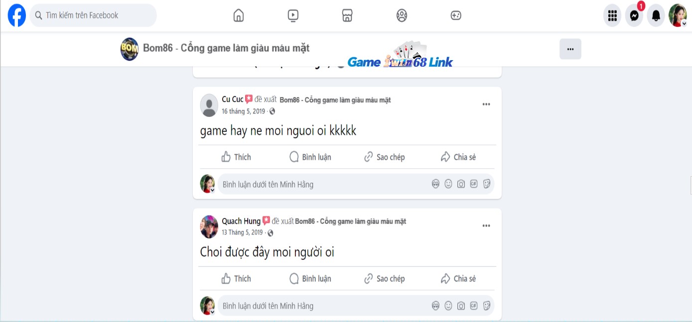 Đánh giá của người chơi Cu Cuc và Quách Hùng về Bom86