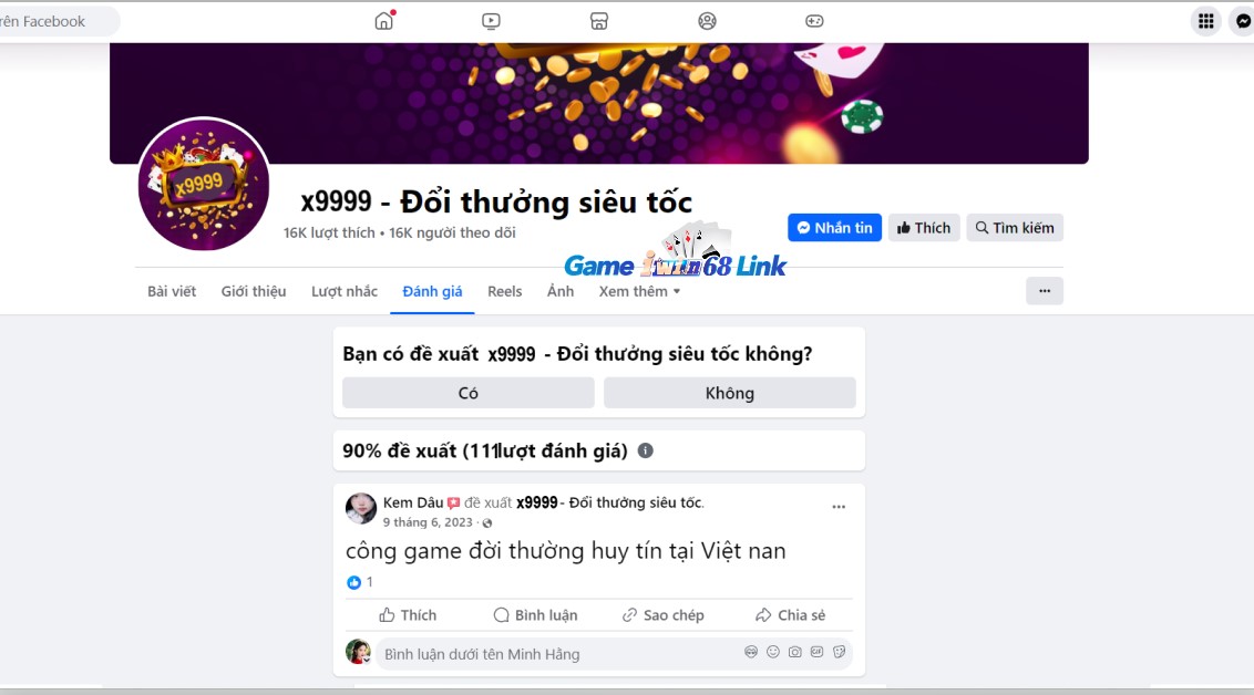 Đánh giá của người chơi Kem Dâu về cổng game X9999