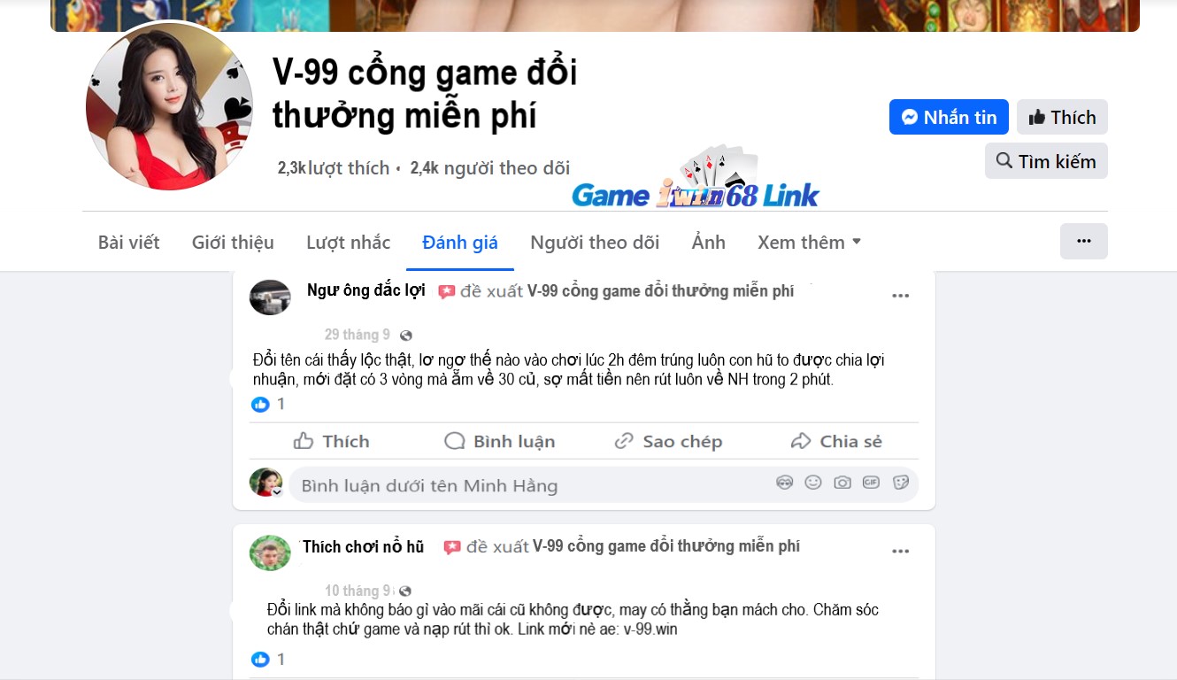 Đánh giá của người chơi Ngư Ông Đắc Lợi và Thích Chơi Nổ Hũ về V-99