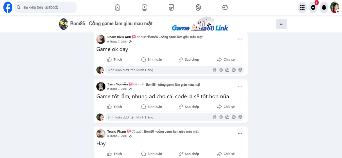 Đánh giá của người chơi Phạm Kiều Anh, Toàn Nguyễn và Trung Phạm về Bom86