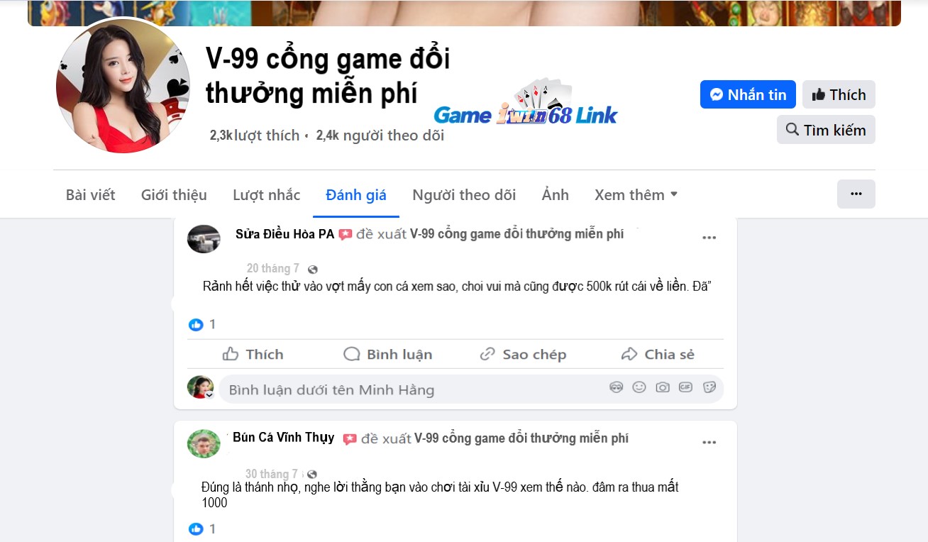 Đánh giá của người chơi Sửa Điều Hòa PA và Bún Cá Vĩnh Thụy đánh giá về V-99