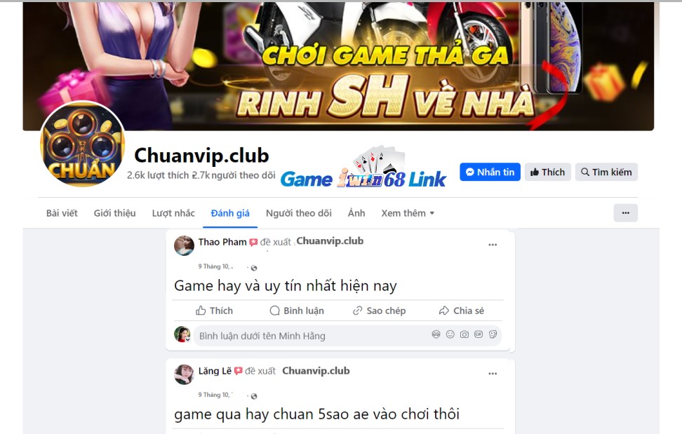 Đánh giá của người chơi Thao Pham và Lăng Lê về cổng game Chuanvip