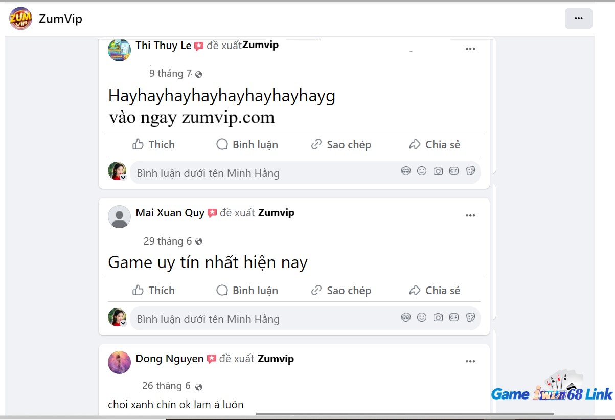 Đánh giá của người chơi Thi Thuy Le, Mai Xuan Quy và Dong Nguyen