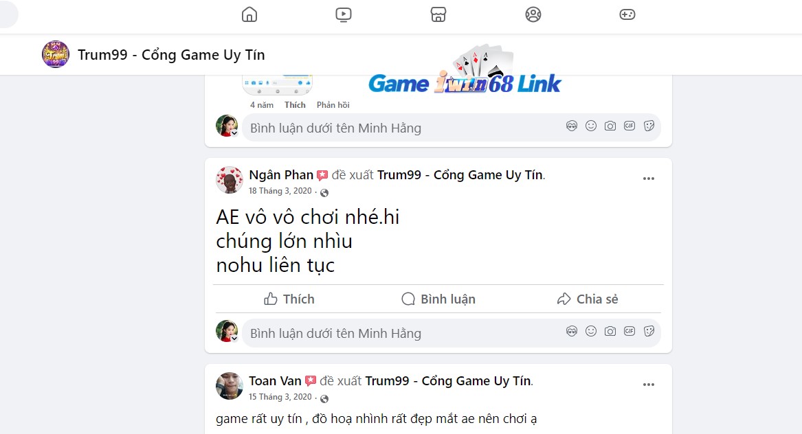 Đánh giá của người chơi về cổng game Trum99