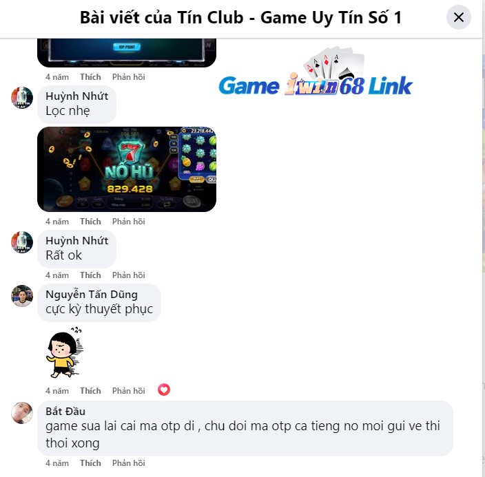 Đánh giá của người chơi về Tinclub