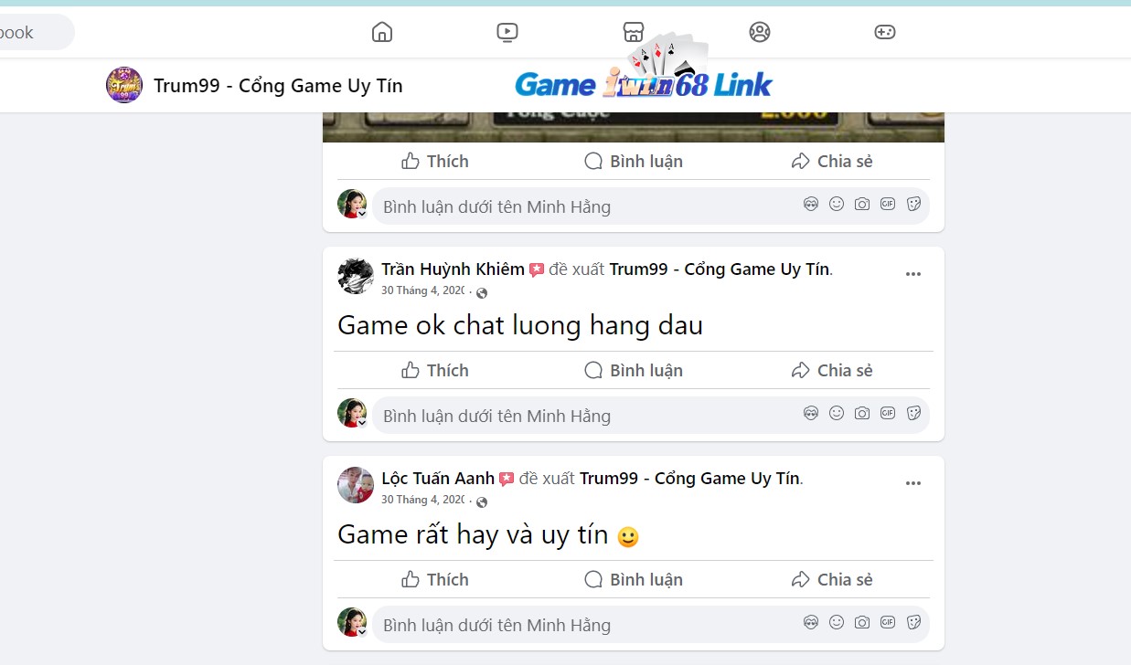 Đánh giá của người chơi về trang game Trum99