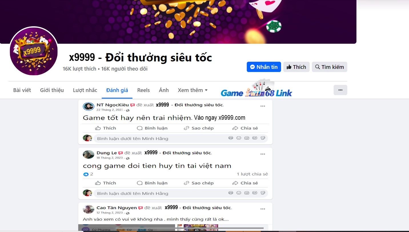Đánh giá của NT NgọcKiều, Dung Le, Cao Tân Nguyên về cổng game X9999