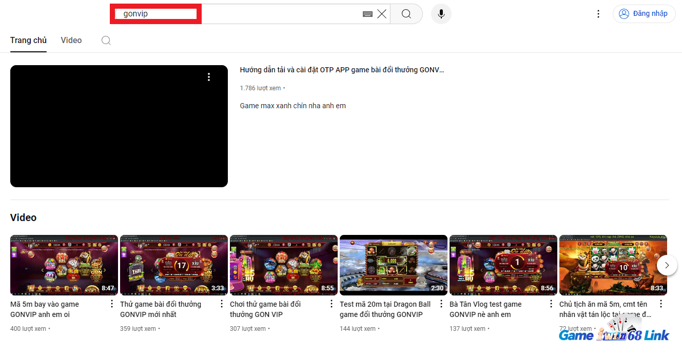 Kết quả tìm kiếm Youtube