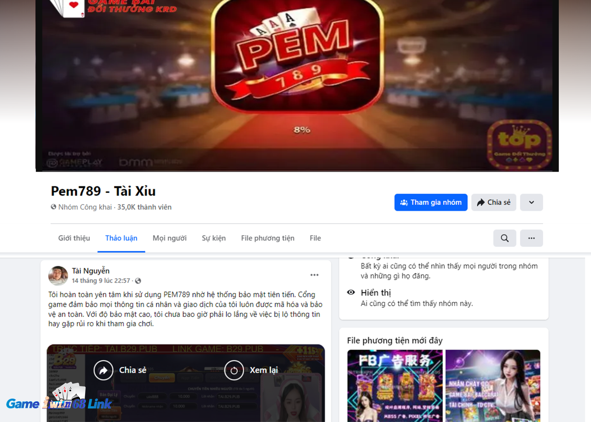 Nhận định của Tài Nguyễn về cổng game PEM789