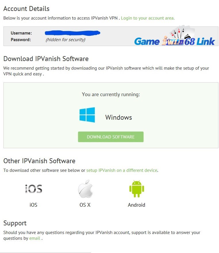 Nhấn Download Software