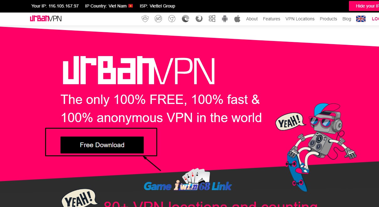 Nhấn Free Download để tải ứng dụng về máy tính