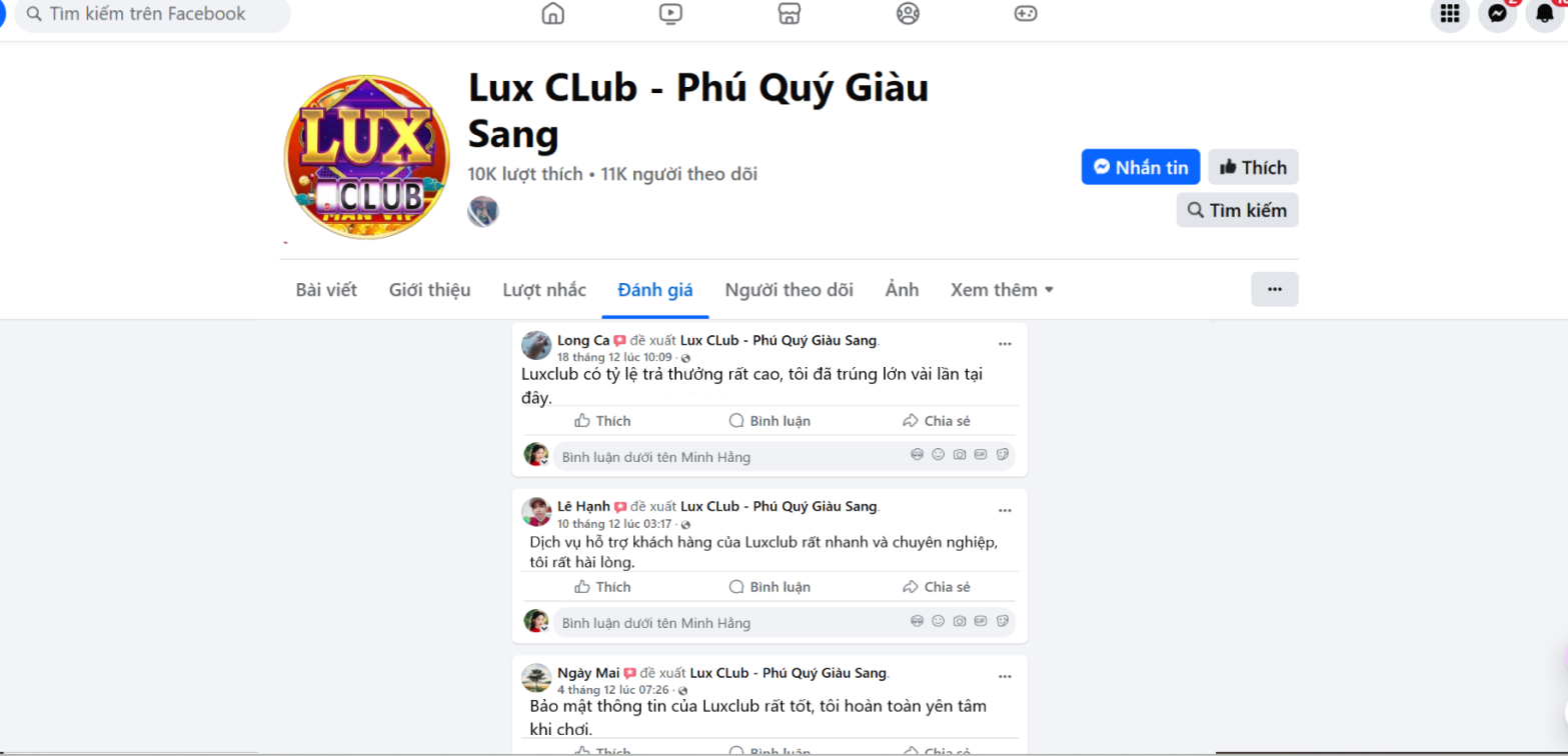 Đánh giá của Long Ca, Lê Hạnh, Ngày Mai về cổng game Luxclub
