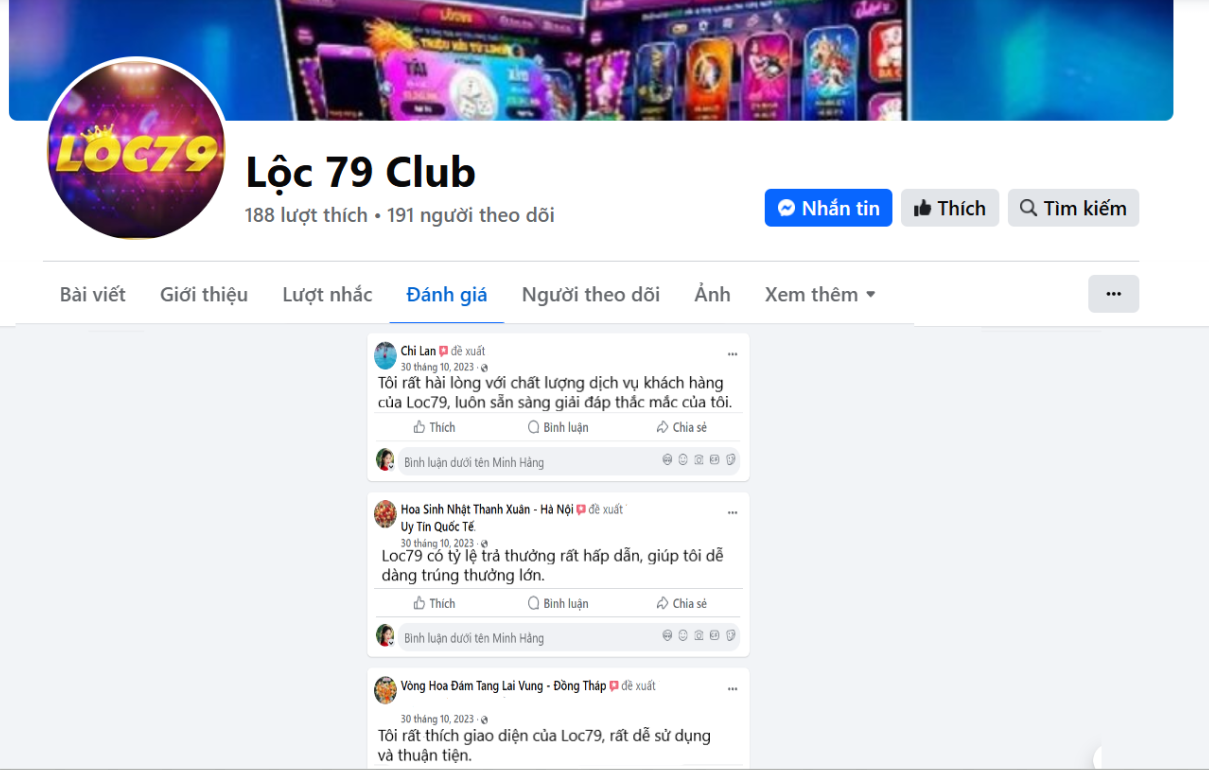 Đánh giá của người chơi Chi Lan, Hoa Sinh Nhật Thanh Xuân về Loc79