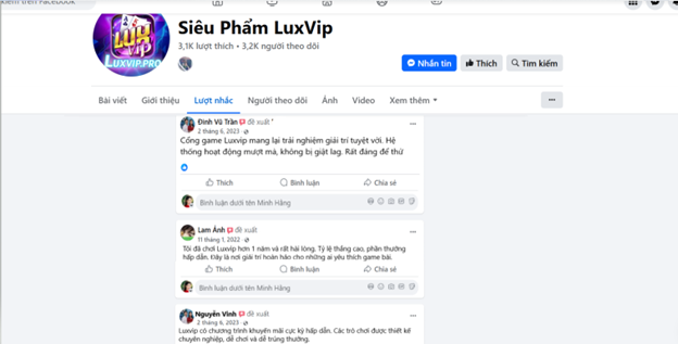 Đánh giá của người chơi Đinh Vũ Trần, Lam Ảnh và Nguyễn Vinh