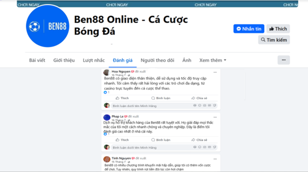 Đánh giá của người chơi Hoa Nguyễn, Phap Le, Tinh Nguyen