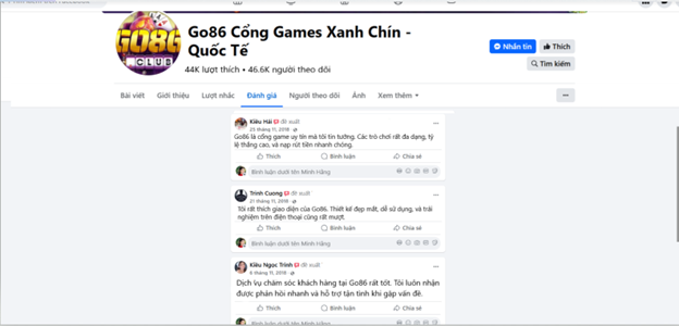 Đánh giá của người chơi Kiều Hải, Trịnh Cường, Kiều Ngọc Trinh
