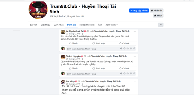 Đánh giá của người chơi Lê Mạnh Quốc Trí, Tuấn’s Nguyễn và Bac Giấy