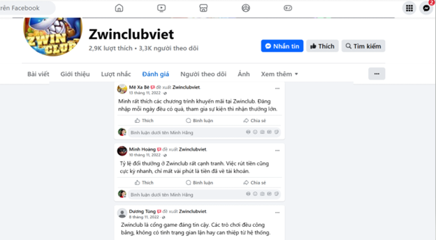 Đánh giá của người chơi Mê Xa Bê, Minh Hoàng và Dương Hùng về Zwinclub