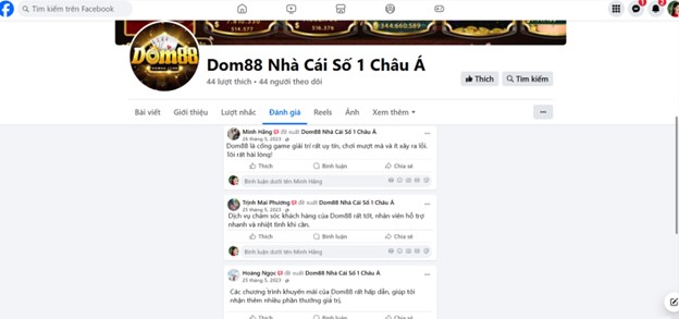 Đánh giá của người chơi Minh Hằng, Trịnh Mai Phương, Hoàng Ngọc về Dom88