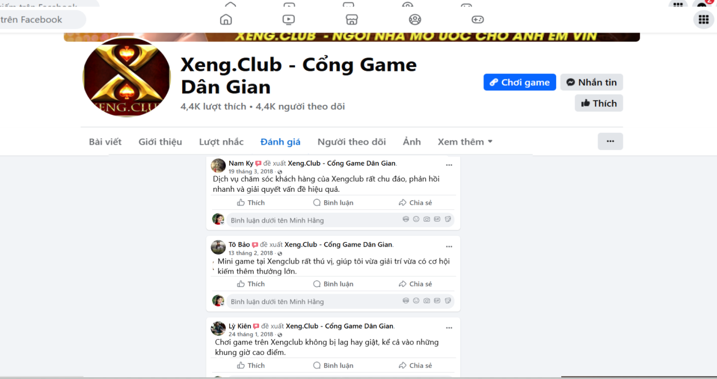 Đánh giá của người chơi Nam Kỳ, Tô Bảo và Lỳ Nam về Xengclub