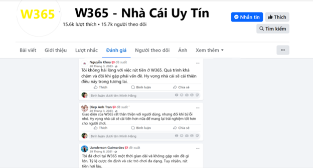 Đánh giá của người chơi Nguyễn KHoa, Diệp Anh và Uanderson Guimarães về W365