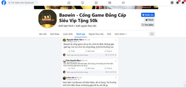 Đánh giá của người chơi Nguyễn Minh Tâm, Trần Quỳnh và Lê Đức Anh về Baowin