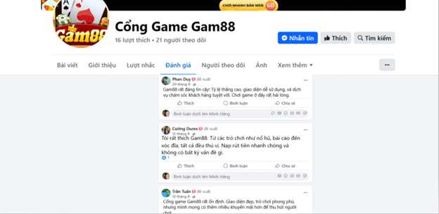 Đánh giá của người chơi Phan Huy, Cường Durex, Trần Tuấn