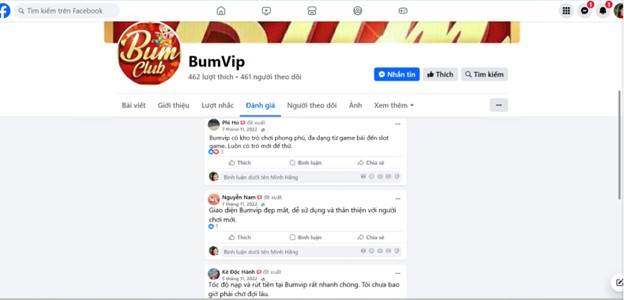 Đánh giá của người chơi Phi Hổ, Nguyễn Nam và Kẻ Độc Hành về Bumvip