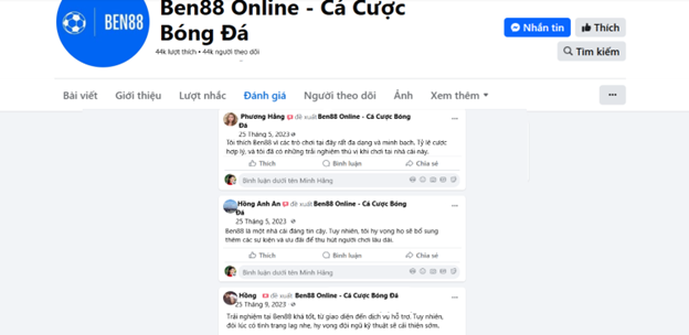 Đánh giá của người chơi Phương Hằng, Hồng Anh và Hồng về Ben88