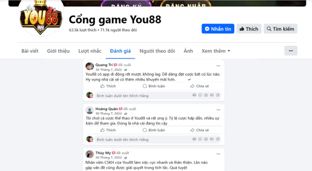 Đánh giá của người chơi Quang Trí, Hoàng Quân, Thùy My