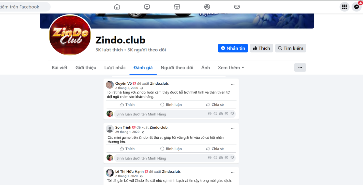 Đánh giá của người chơi Quyên Võ, Son Trinh và Lê Thị Hữu Hạnh về Zindo