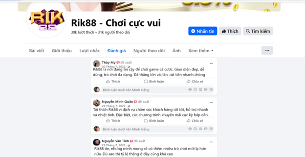 Đánh giá của người chơi Thùy My, Nguyễn Minh Quân và Nguyễn Văn Tình