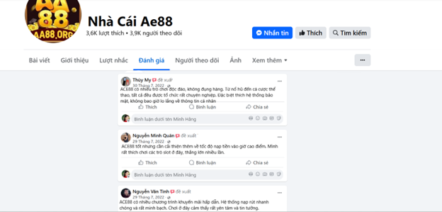 Đánh giá của người chơi Thúy My, Nguyễn Minh Quân và Nguyễn Văn Tình