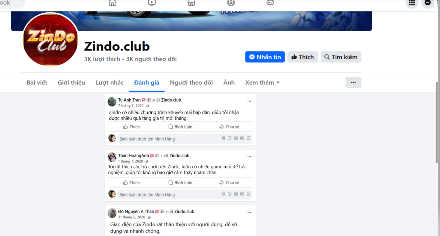 Đánh giá của người chơi Tu Anh Tran, Thân HoàngAnh, Đô Nguyên A Tháii về Zindo 