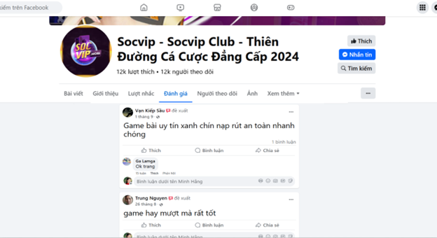 Đánh giá của người chơi Vạn Kiếp Sầu, Trung Nguyên về Socvip