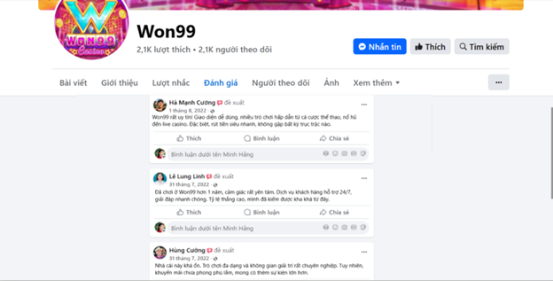 Người chơi Hà Mạnh Cường, Lê Lung Linh và Hường Cường về Won99