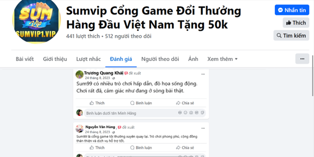 Người chơi Trương Quang Khải và Nguyễn Văn Hùng đánh giá về Sum99